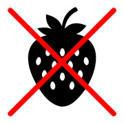 No high-fiber foods today. icon